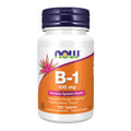 NOW Foods Vitamin B-1 (Thiamin) 100 mg – Energy Production & Nervous System Support | 100 Tablets