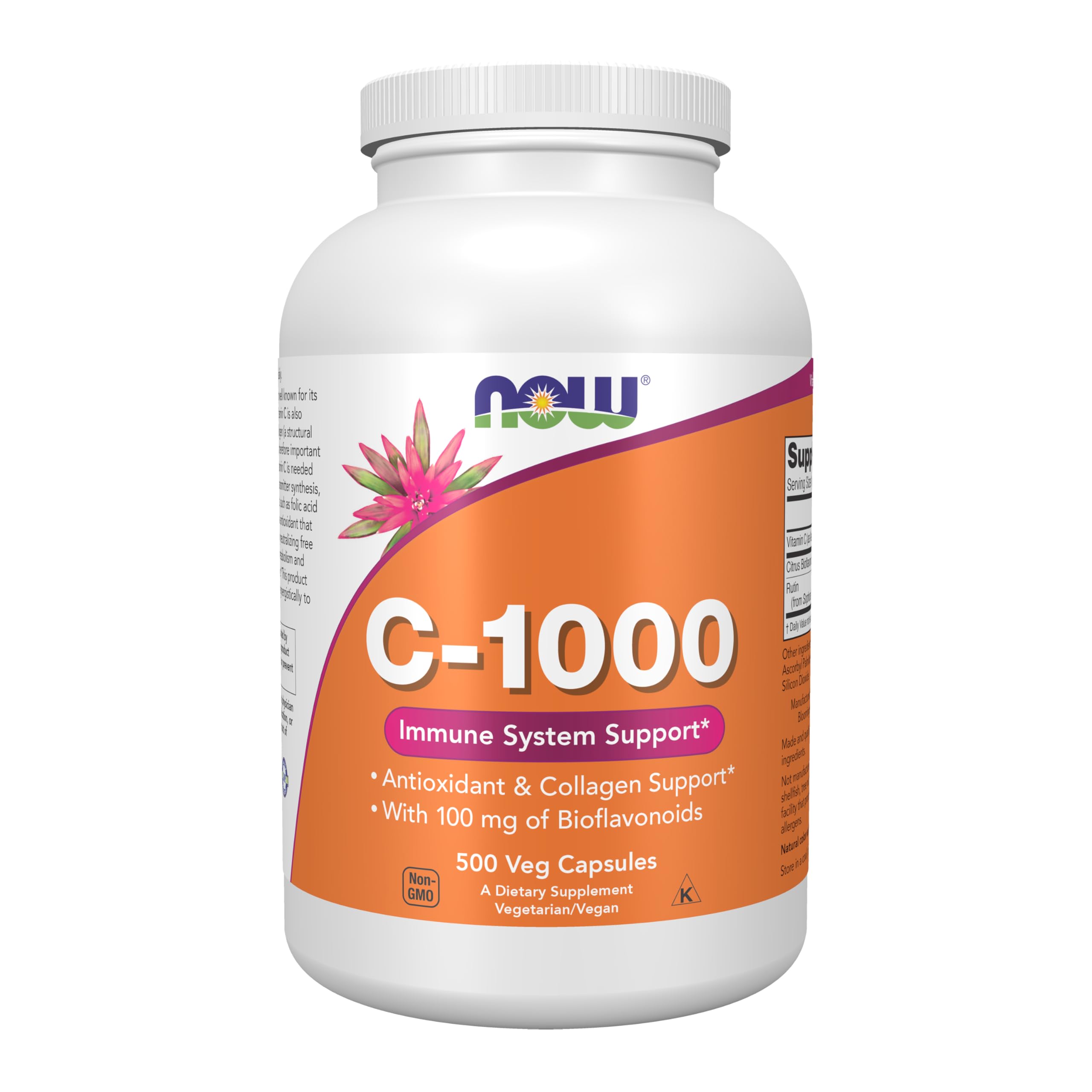 NOW Foods Vitamin C-1000 with Bioflavonoids - 500 Veg Capsules