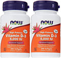 Now Foods Vitamin D3 5,000 IU – 240 Softgels (Pack of 2)