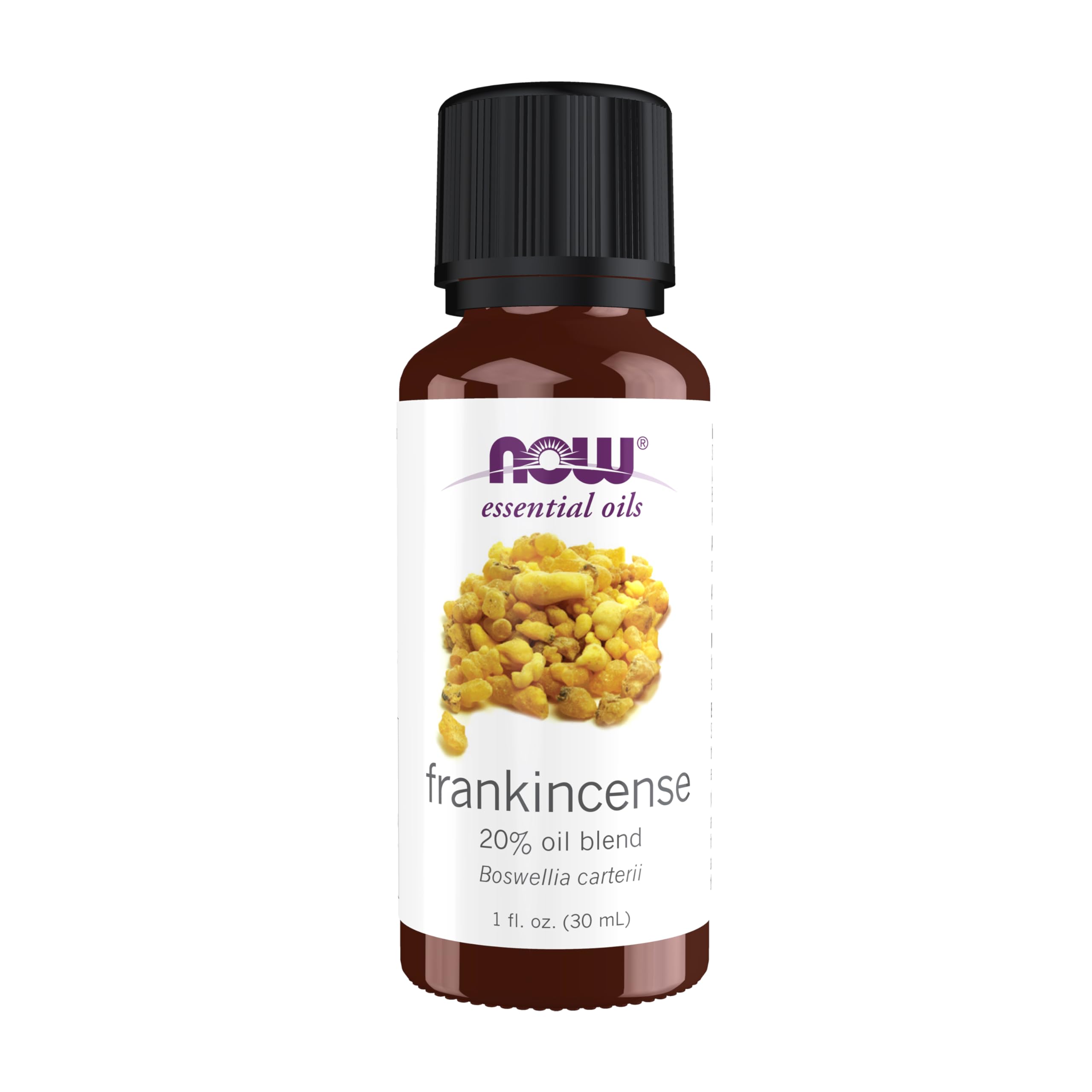 NOW Essential Oils Frankincense Oil Blend – 20% Frankincense in Jojoba, Centering Aromatherapy, 1 Oz