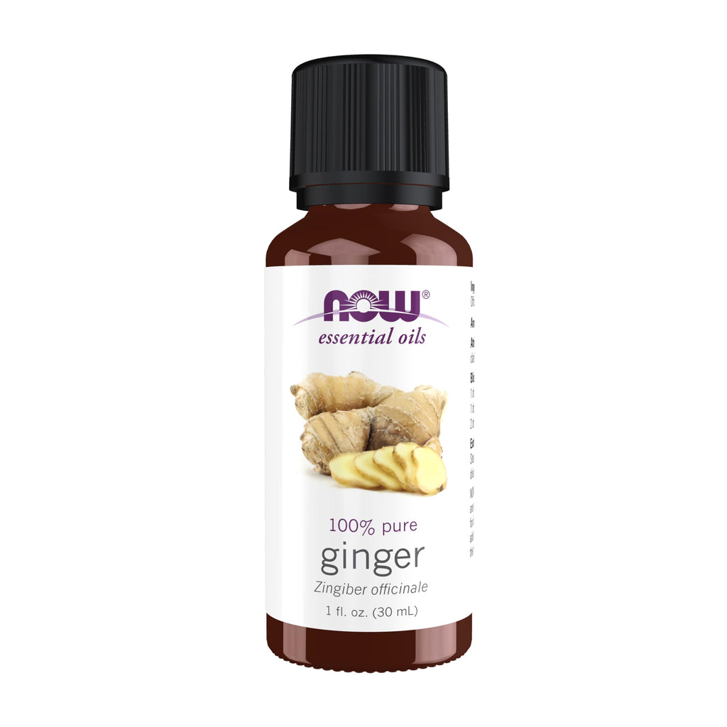 NOW Essential Oils Ginger Oil 1oz - Steam Distilled, 100% Pure