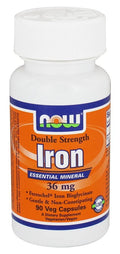 NOW Iron 36 mg Double Strength – Ferrochel Iron Bisglycinate, 90 Veg Capsules