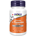 NOW L-Theanine 100 mg with Inositol & Taurine – Tension Support, 90 Chewables