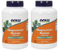 NOW Magnesium Malate 1000mg | 180 Tablets (Pack of 2) – Energy & Nerve Support