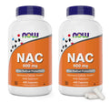 NOW NAC 600 mg, 400 Capsules (Pack of 2) – N-Acetyl Cysteine with Selenium
