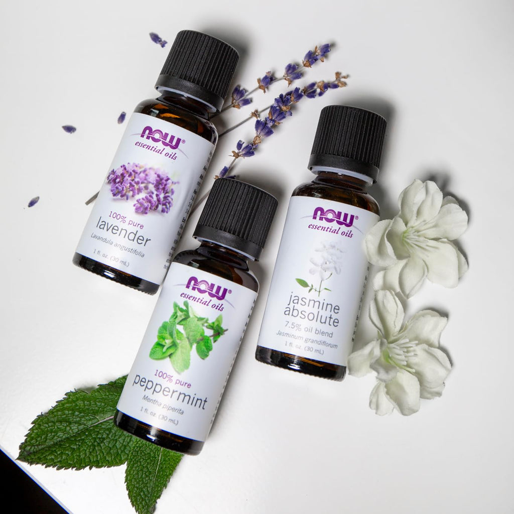 NOW Peppermint Essential Oil - 1 oz | Pure, Steam Distilled, Vegan
