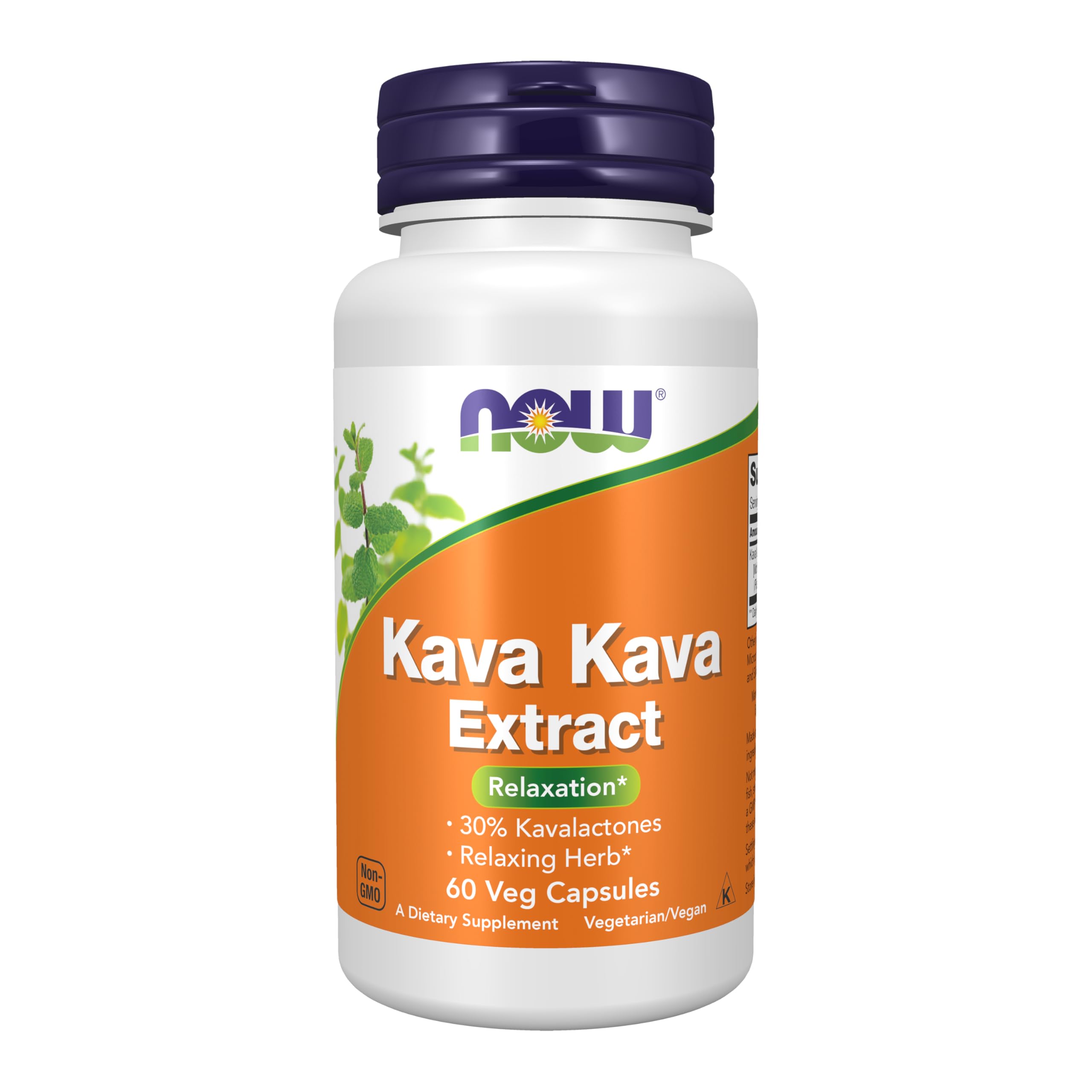 NOW Supplements Kava Kava Extract 250 mg – 60 Veg Capsules | 30% Kavalactones