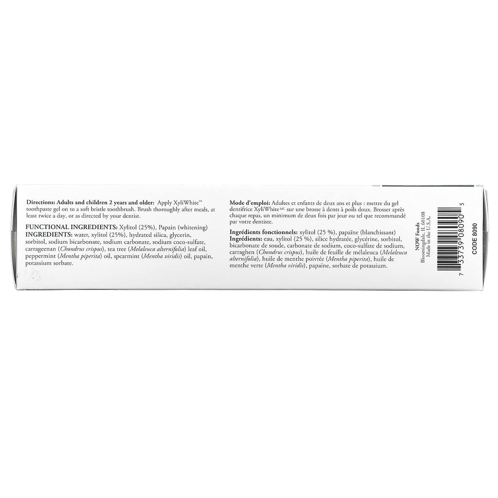 NOW Xyliwhite Refreshmint 6.4 oz Pack of 4 - SLS-Free, Vegan