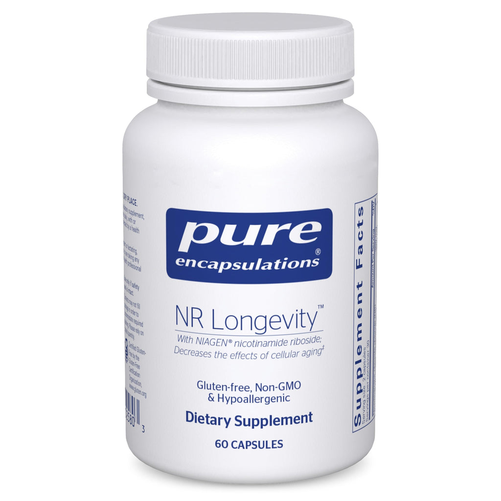 Pure Encapsulations NR Longevity NAD Supplement – NIAGEN NAD+ Replenishment, Antioxidants, Gluten Free 60 Capsules