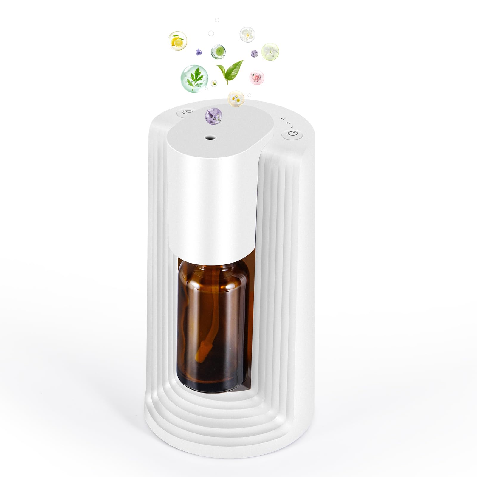 Nsyee Waterless Diffuser | Portable Aromatherapy (10–20mL Bottles), 3 Mist Levels & 3 Timers