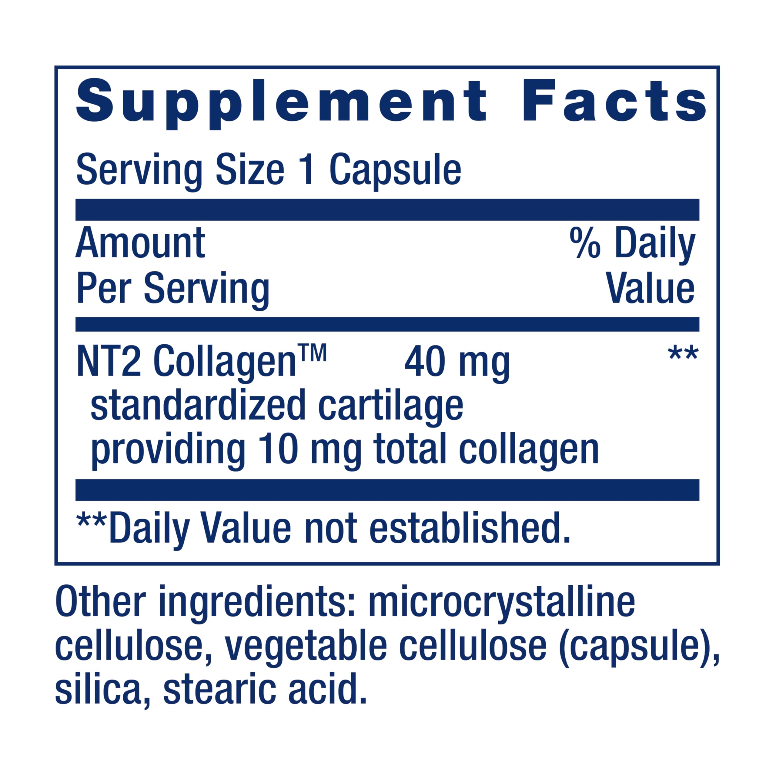Life Extension NT2 Collagen — Joint Health & Mobility, 60 Small Capsules