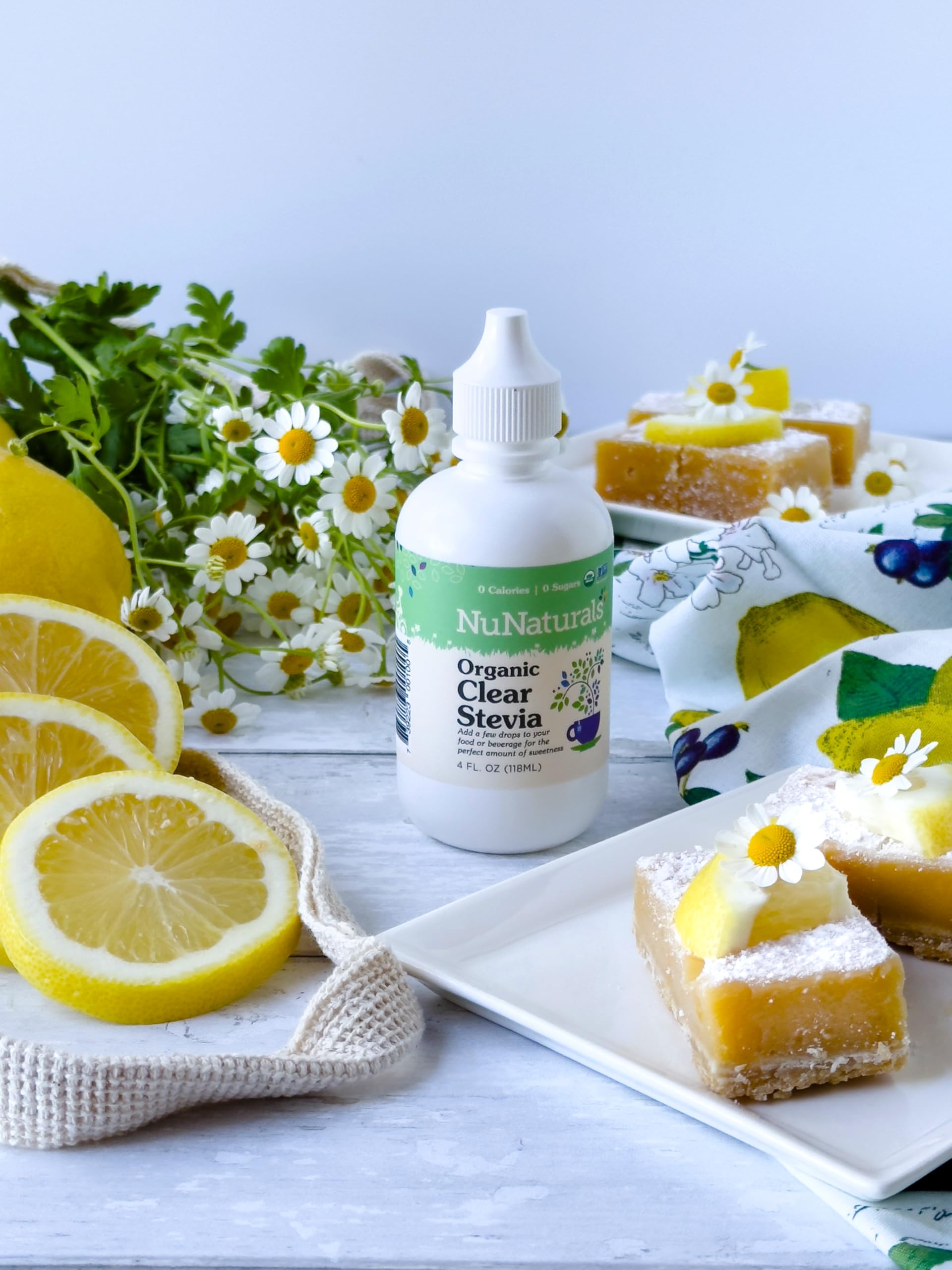 NuNaturals Clear Extract Stevia – Plant-Based Sweetener, 4 oz x 2