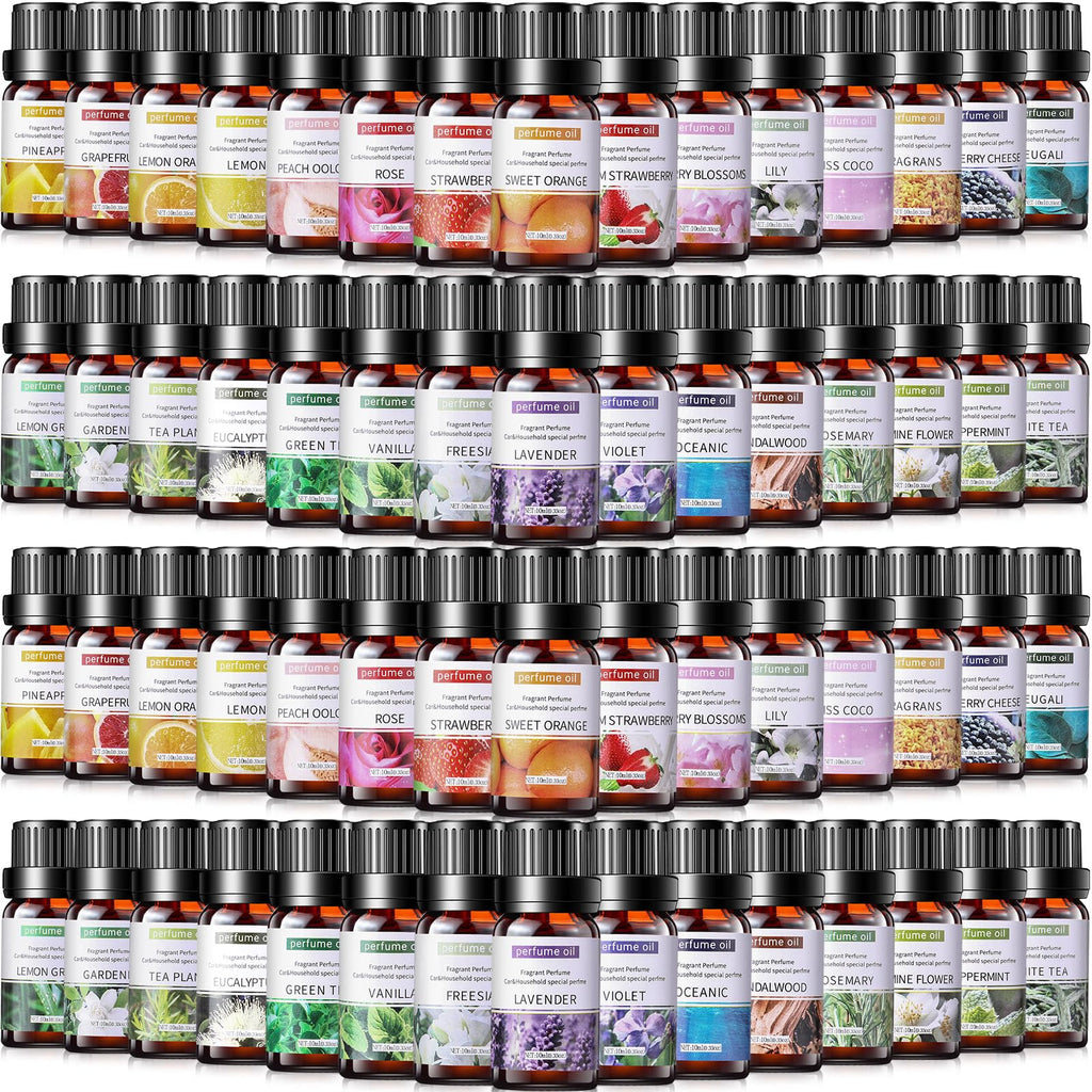 Nuanchu 108 Pcs Essential Oils Set 10ml – Diffuser Fragrance Kit (36 Scents)