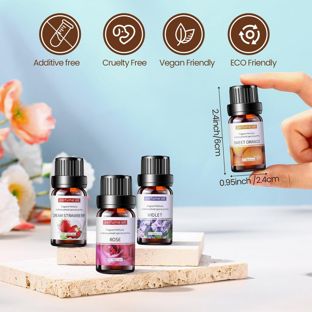 Nuanchu 36 Pcs Essential Oils Set - 10ml Fragrance Oils for Diffuser & DIY Aromatherapy Kit