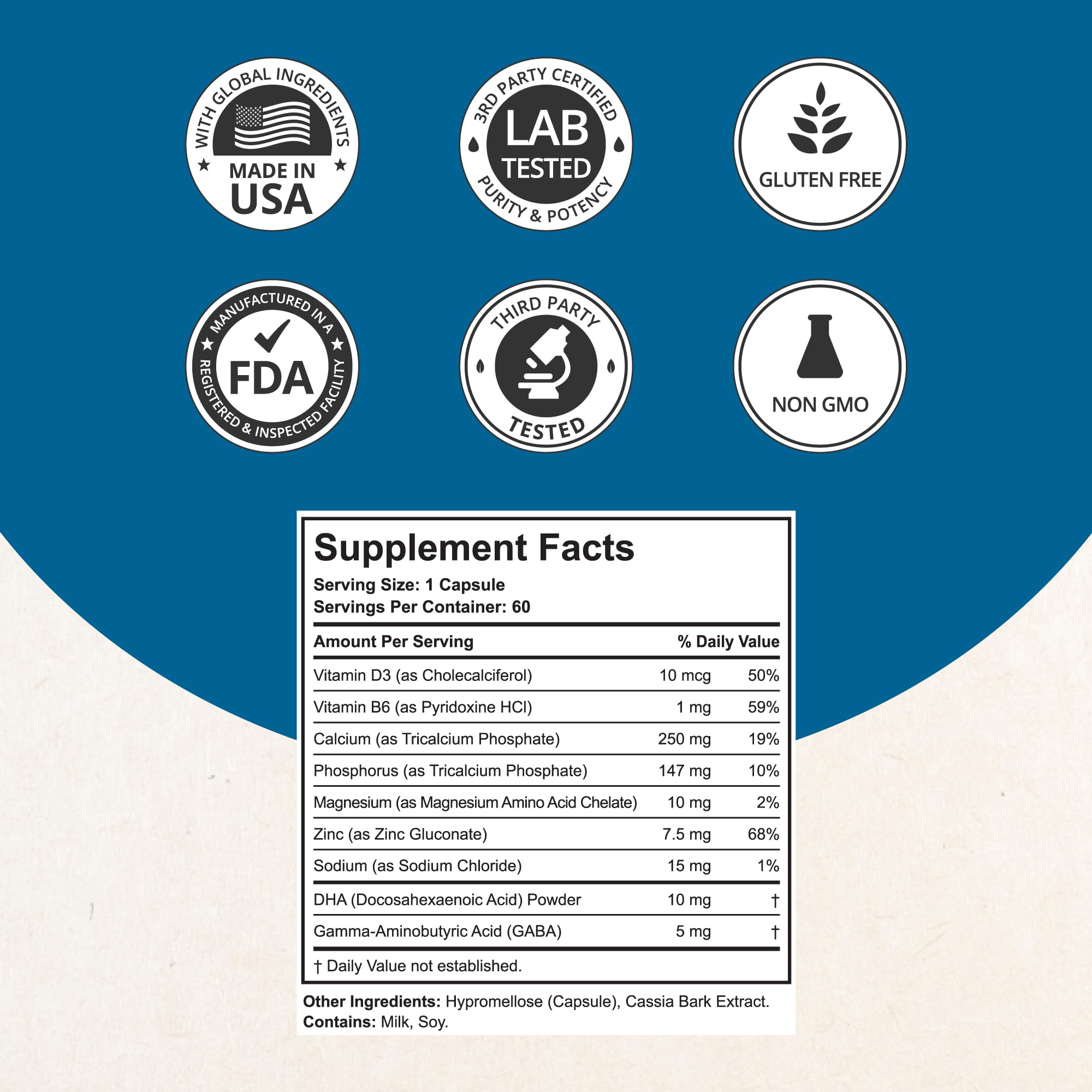 NuBest Grow Power Calcium & Magnesium Supplement – Vitamin D3, Zinc, Phosphorus | Pack 3 for Ages 10+