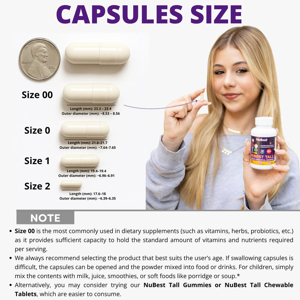 NuBest Tall 10+ – Advanced Bone Strength Formula for Kids 10+ & Teens | Supports Immunity, Development & Wellness | Pack 3 (3 Months)
