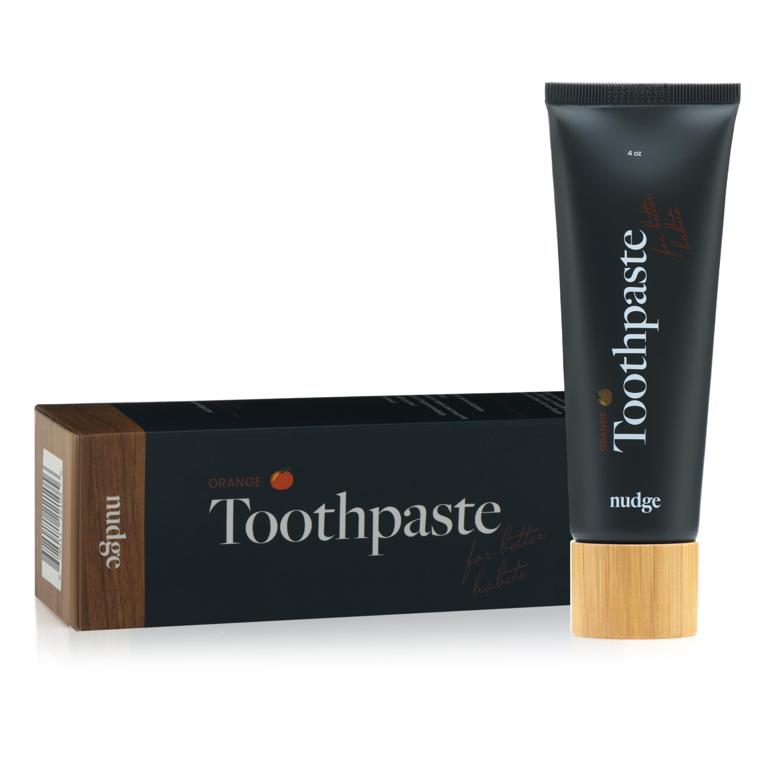 Nudge Nano Hydroxyapatite Toothpaste Remin+ Orange, 4 oz – Fluoride/SLS-Free