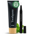 Nudge Advanced Whitening Kit: 10% Nano Hydroxyapatite Remin+ Toothpaste (4.5 oz) + EnamelGuard Gel Pen (2 ml) | Fluoride-Free