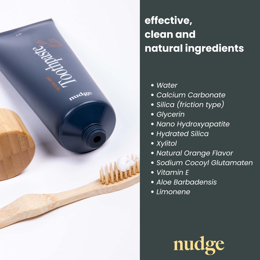 Nudge Nano Hydroxyapatite Toothpaste Remin+ Orange, 4 oz – Fluoride/SLS-Free