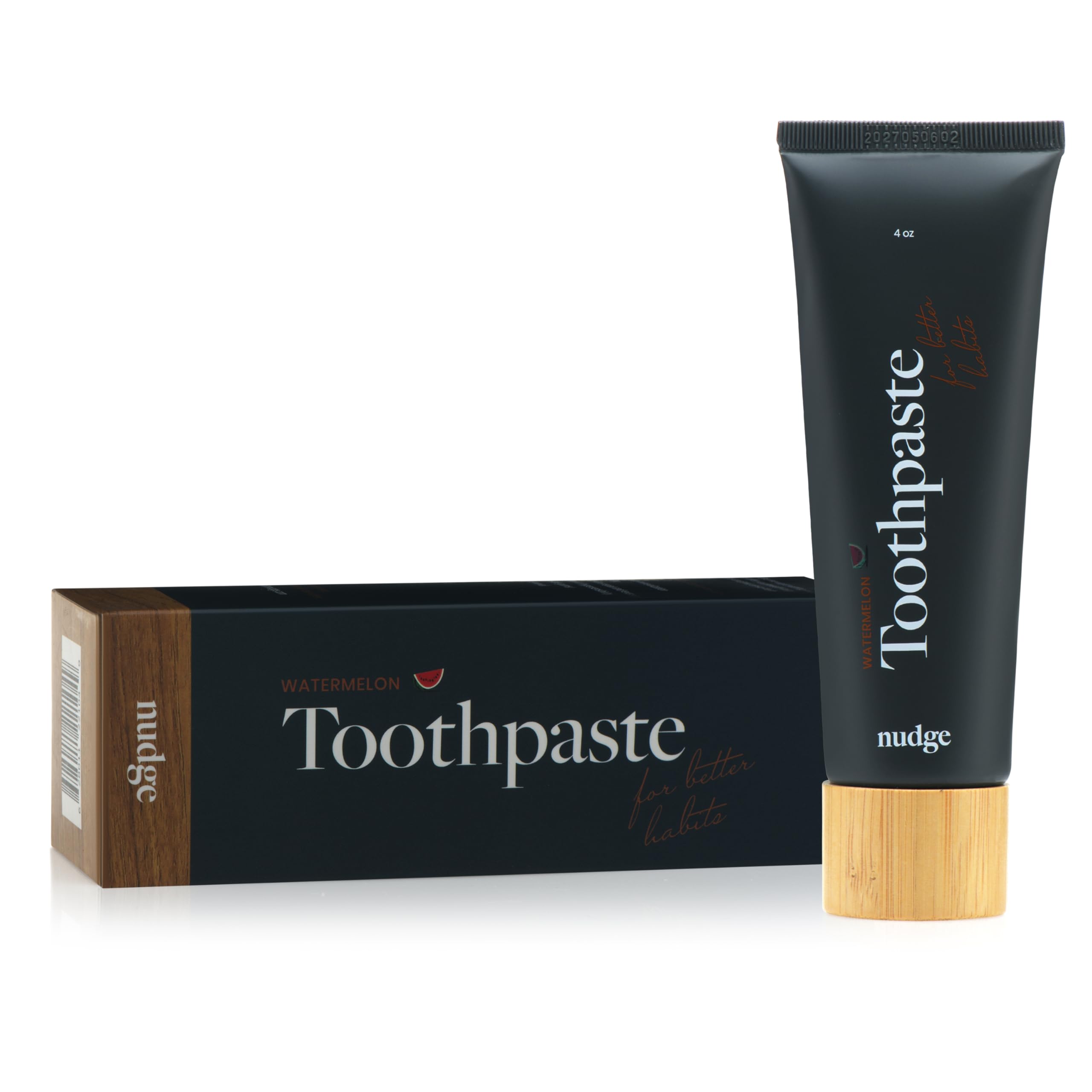 Nudge 10% Nano Hydroxyapatite Toothpaste – Watermelon Remin+ (Fluoride & SLS-Free) 4 oz