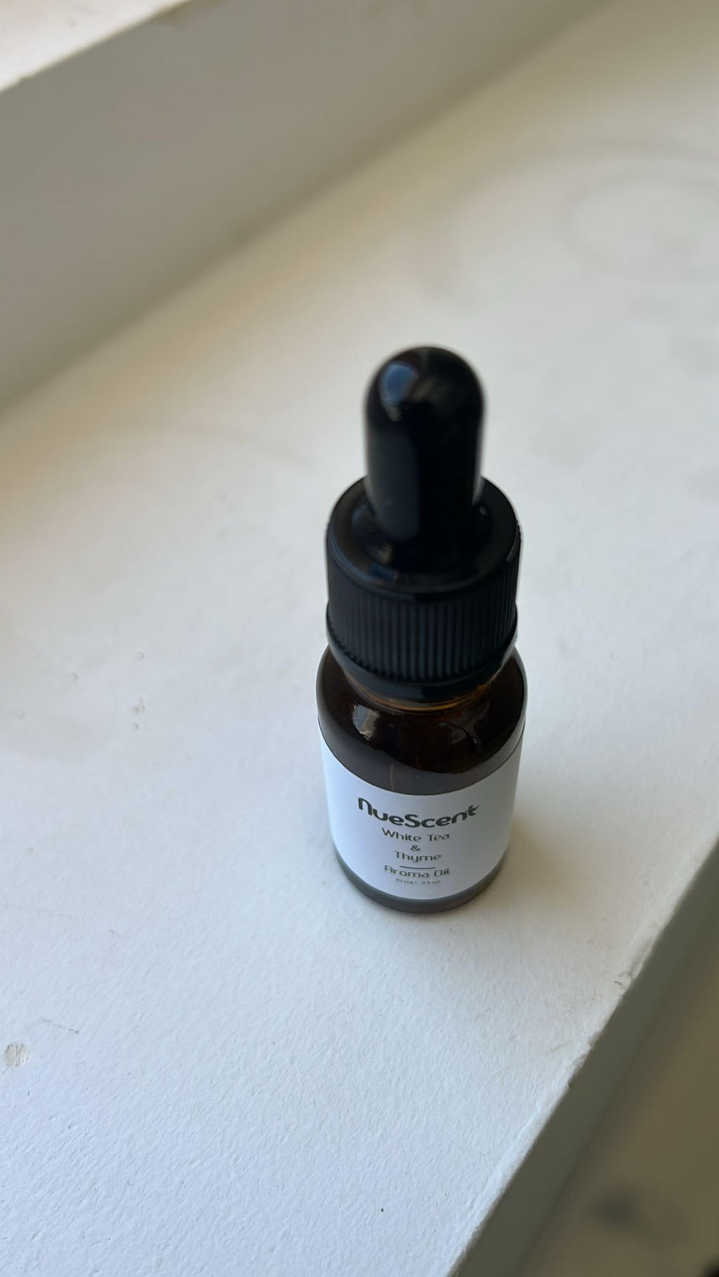 NueScent White Tea & Thyme Aroma Oil for Scent Diffusers – Vegan, Non-GMO, Cruelty Free