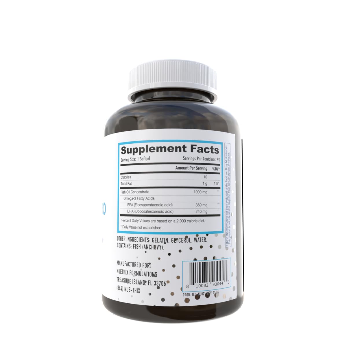 NuEthix Formulations Fatty Acids Pro EPA-DHA Fish Oil - 90 Gel Capsules