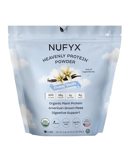 NUFYX Heavenly Protein Powder – Creamy Vanilla, 120 Scoops