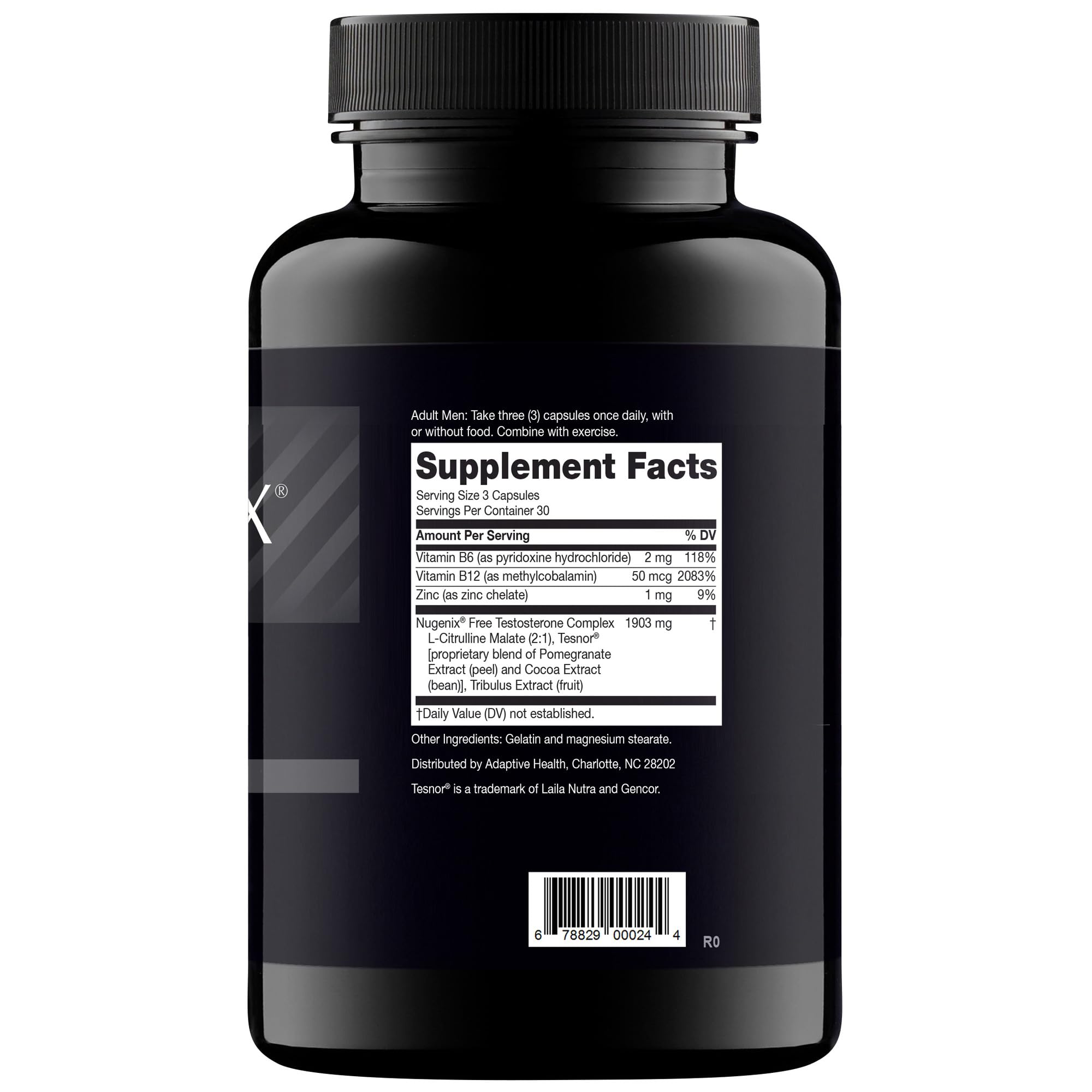 Nugenix T Booster – Free Testosterone Booster for Men, 180 Count