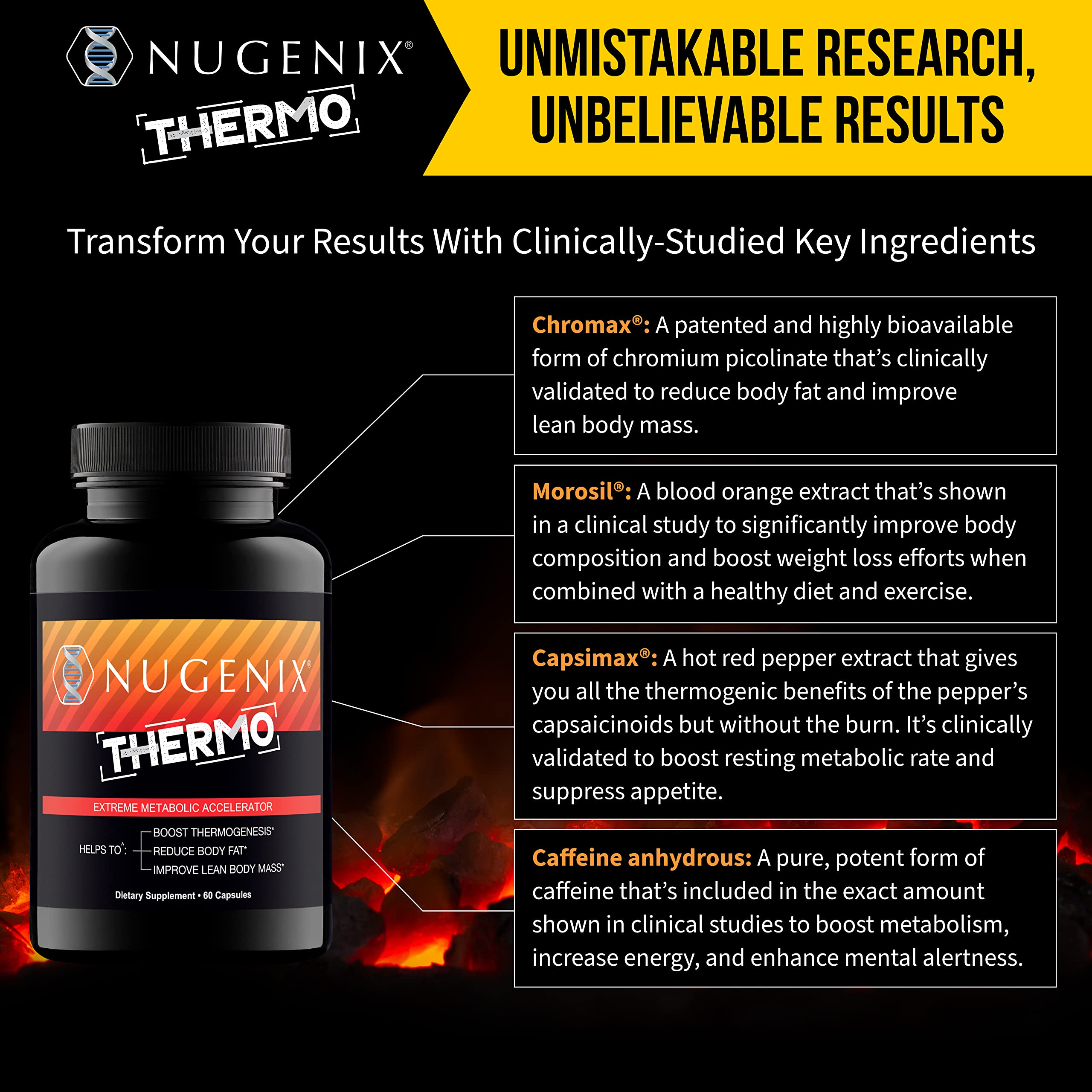 Nugenix Thermo – Advanced Thermogenic Fat Burner for Men | 60 Count
