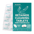 NuraClean Ultimate Retainer Cleaner Tablets – 120 Count | Braces, Mouthguards & Dentures