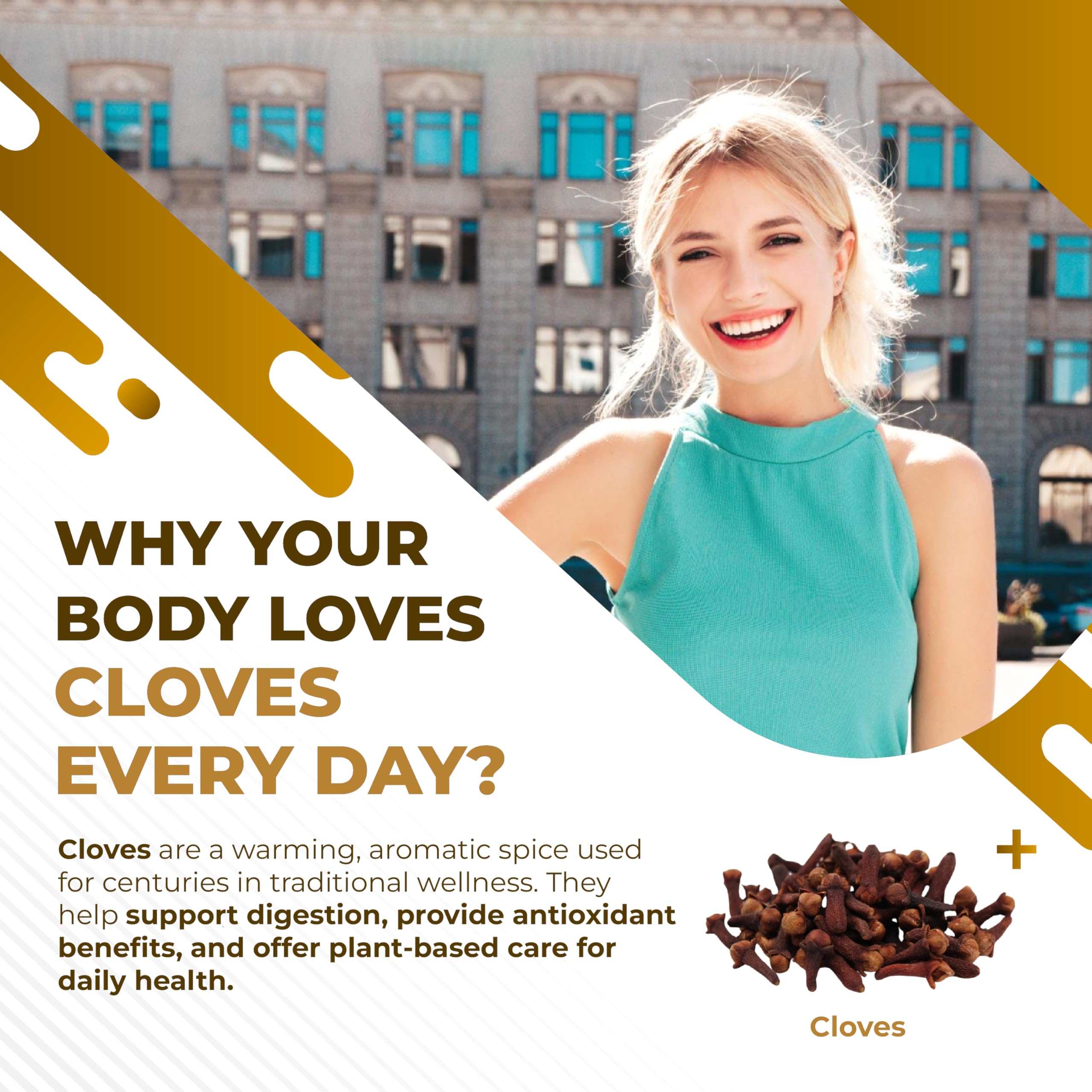 NURAFUSE Cloves Cinnamon Ginger - Digestive Health, Immunity, Respiratory Wellness - USA Made