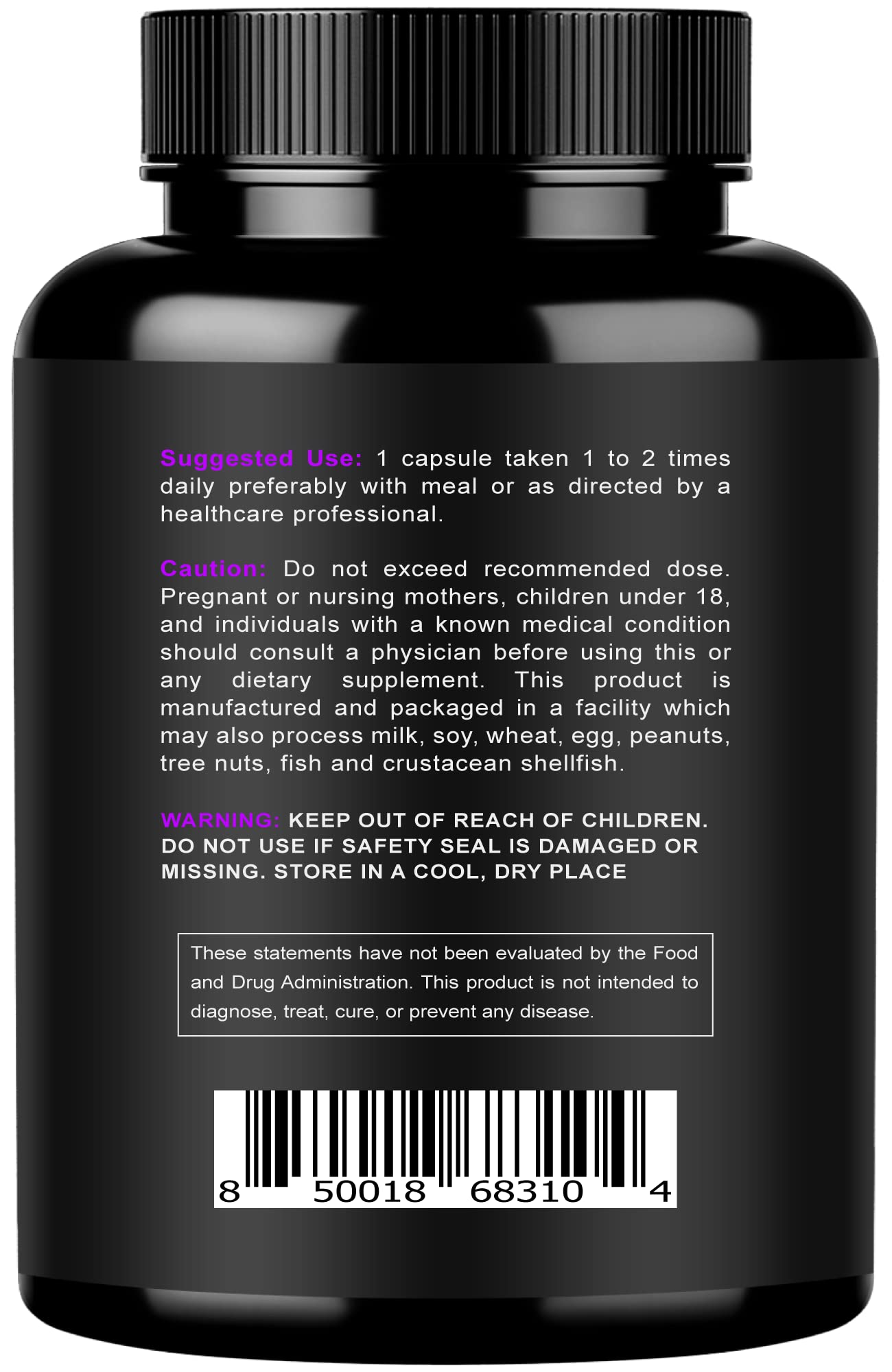 Nurturly Magnesium Citrate & Oxide 500mg Complex – High Absorption, 240 Vegan Capsules