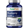 NusaPure Blueberry Concentrate 30:1 Extract – 667 mg Equivalent to 20,000 mg, 180 Veg Caps, Vegetarian, Vegan, Non-GMO
