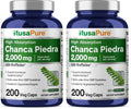 NusaPure Chanca Piedra 2000mg | 200 Veggie Caps | Pack of 2 | 100 Servings | Non-GMO Bioperine
