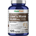 NusaPure Lion's Mane 20:1 Extract - 120 Veggie Caps | Organic, Gluten Free