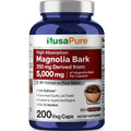 NusaPure Magnolia Bark 20:1 Extract – 250 mg Capsule, 200 Vegan, Non-GMO