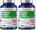 NusaPure Mimosa Pudica Seed 12,000 mg - 200 Vegan Capsules (10:1 Extract, Non-GMO, Gluten Free) - Pack of 2