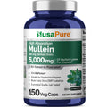 NusaPure Mullein Leaf Capsules 10:1 Extract - 150 Count | 500 mg per Capsule | Vegan, Non-GMO