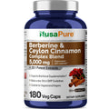 NusaPure Berberine & Ceylon Cinnamon 20:1 Extract – 180 Veggie Capsules