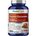 NusaPure Ceylon Cinnamon 20:1 Extract – 500 mg per Capsule, 150 Veggie Caps | Bioperine