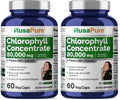 NusaPure Chlorophyll 200:1 Extract – 60 Veggie Caps (2-Pack), 80,000 mg per Serving, Non-GMO, Vegan