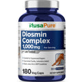 NusaPure Diosmin Complex 1,000mg per Serving | 180 Veggie Caps | Vegan, Non-GMO | Citrus Aurantium