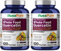 NusaPure Quercetin with Bromelain 500mg – 120 Veggie Caps | Pack of 2 | Vegan, Non-GMO, Bioperine
