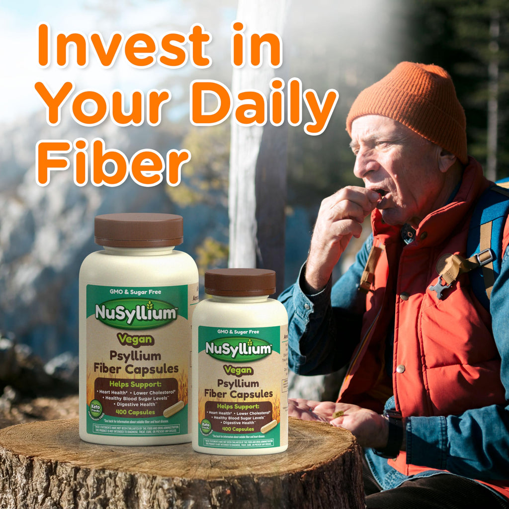 NuSyllium Organic Psyllium Husk Powder - USDA Organic, Natural Orange