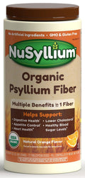 NuSyllium Organic Psyllium Husk Powder - USDA Organic, Natural Orange