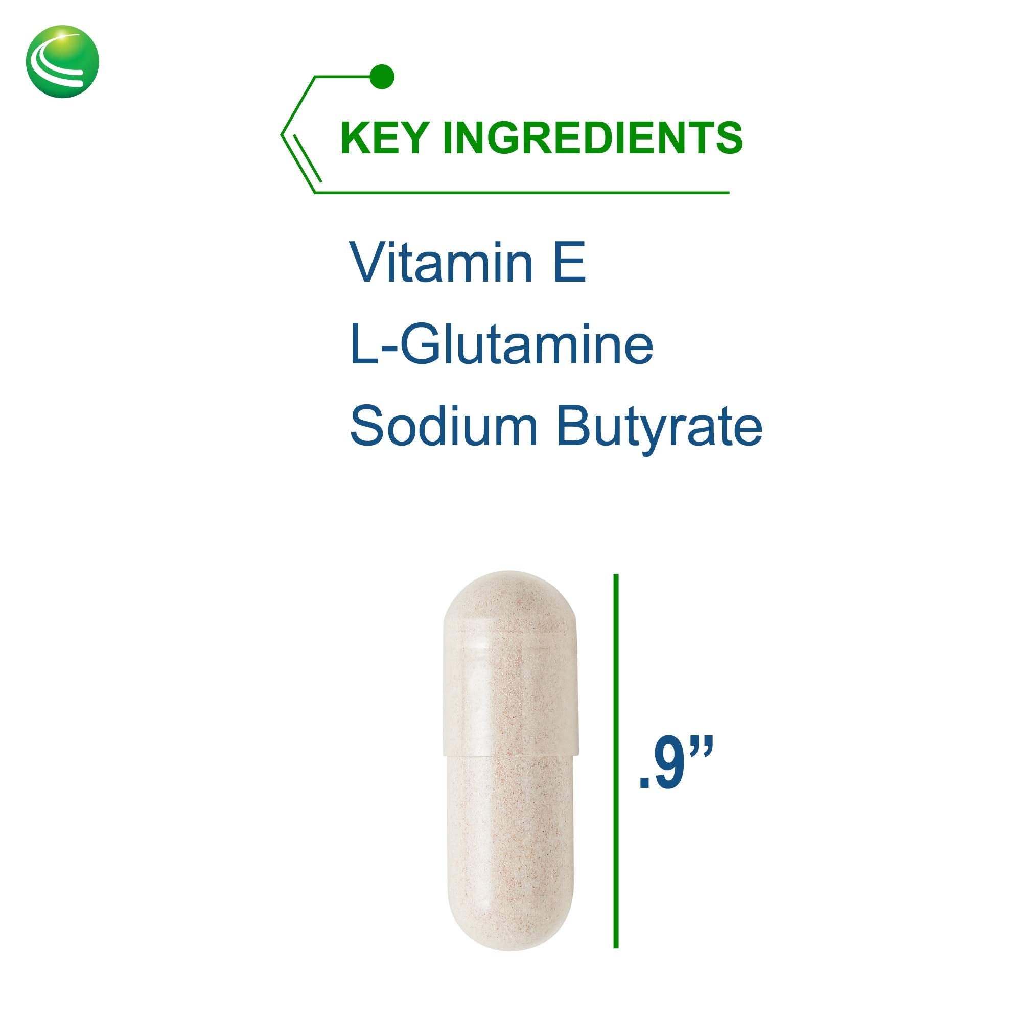 Nutra Biogenesis Intestinal Repair Capsules - Gut Health Supplement with Sodium Butyrate | 120 Capsules