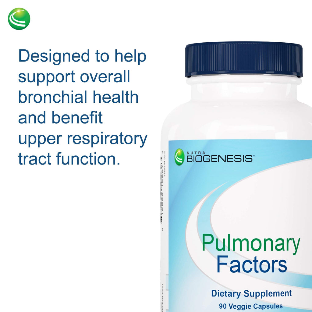 Nutra BioGenesis Pulmonary Factors – NAC & Boswellia Capsules for Digestive Support & Joint Comfort – 90 Veggie Capsules