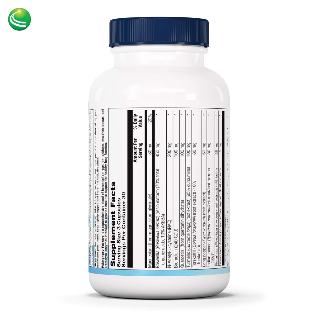 Nutra BioGenesis Pulmonary Factors – NAC & Boswellia Capsules for Digestive Support & Joint Comfort – 90 Veggie Capsules