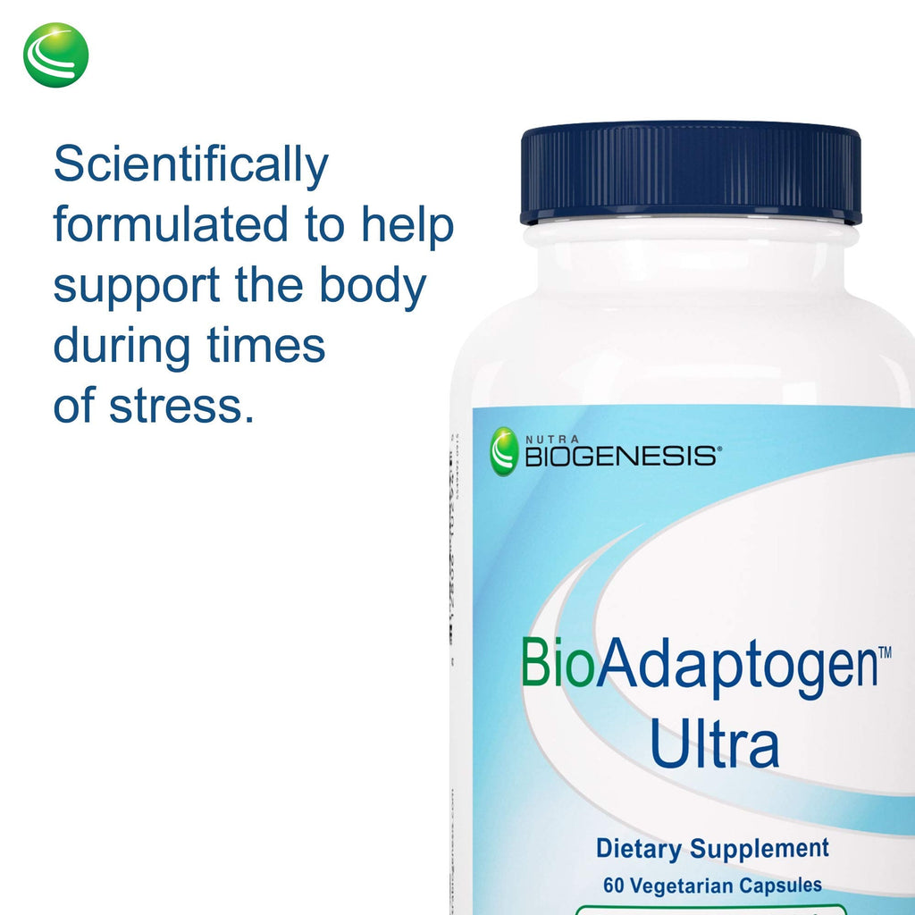 Nutra BioGenesis Bioadaptogen Ultra - Adaptogens for Stress Support (60 Caps)