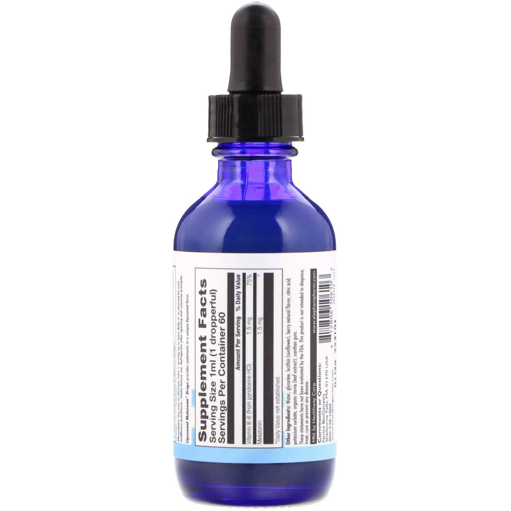Nutra Biogenesis Liposomal Melatonin – Liquid Sleep Support, 2 oz